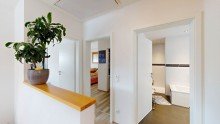 Flur OG Freistehendes A+ Energiesparhaus mit gro�er Terrasse, ohne Gartenanteil