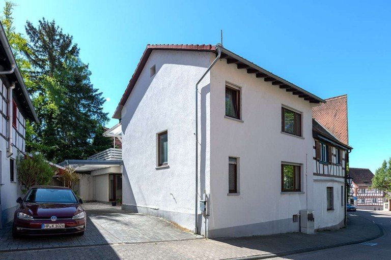 Au�enansicht Zwingenberg Einfamilienhaus Idyllisches Stadthaus in Zwingenberg - Wohnen mit Charme und Weitblick