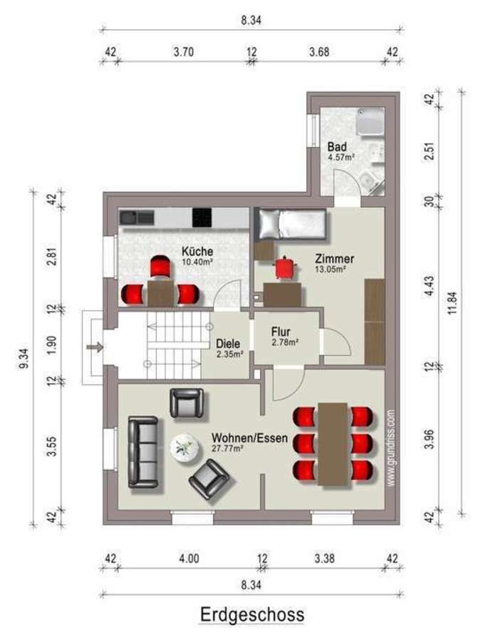 Grundriss EG Einfamilienhaus Erzhausen