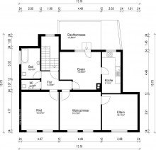 Grundriss OG Wohn- und Geschftshaus mit viel Platz und Potential