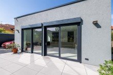 Ansicht hinten Symbiose aus alt und neu