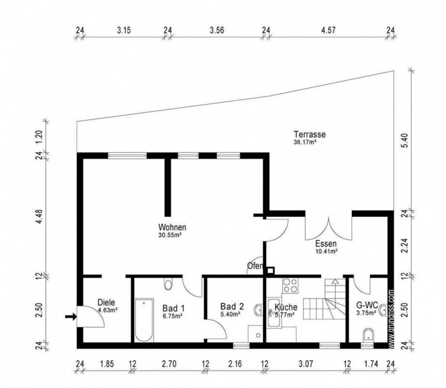 Grundriss EG Einfamilienhaus Wald-Michelbach