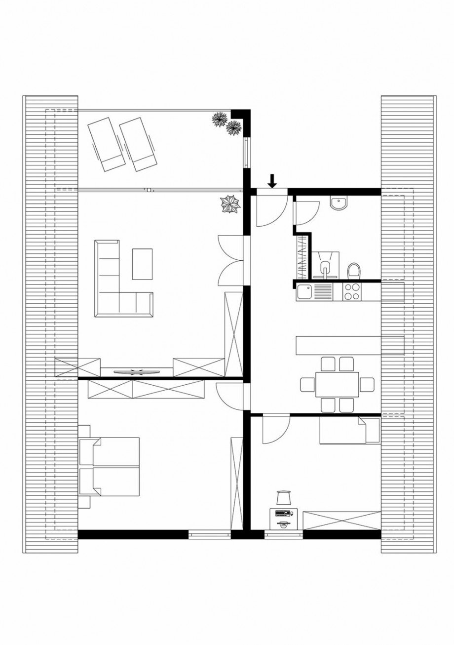 Grundriss Dachgeschosswohnung Rsselsheim am Main