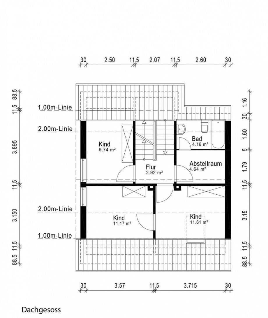 Grundriss-DG Einfamilienhaus Mnster