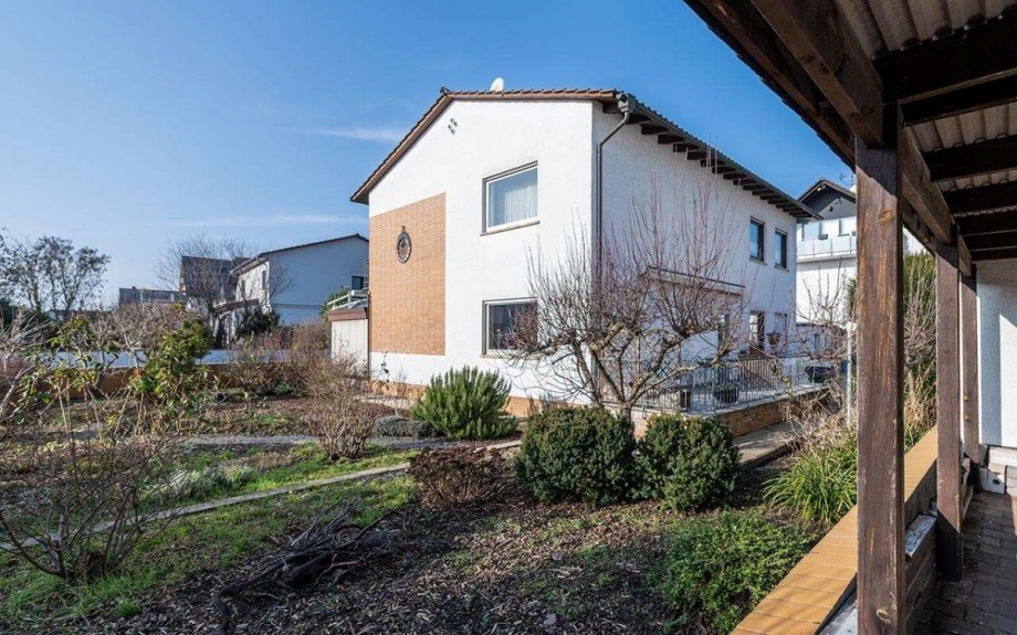 Ansicht Gartenseite Einfamilienhaus Trebur