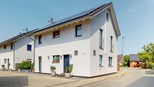 Ansicht Freistehendes A+ Energiesparhaus mit gro�er Terrasse, ohne Gartenanteil