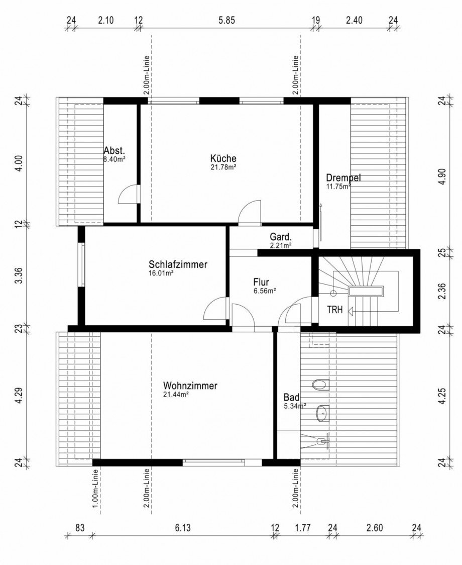 Grundriss DG Zweifamilienhaus Messel