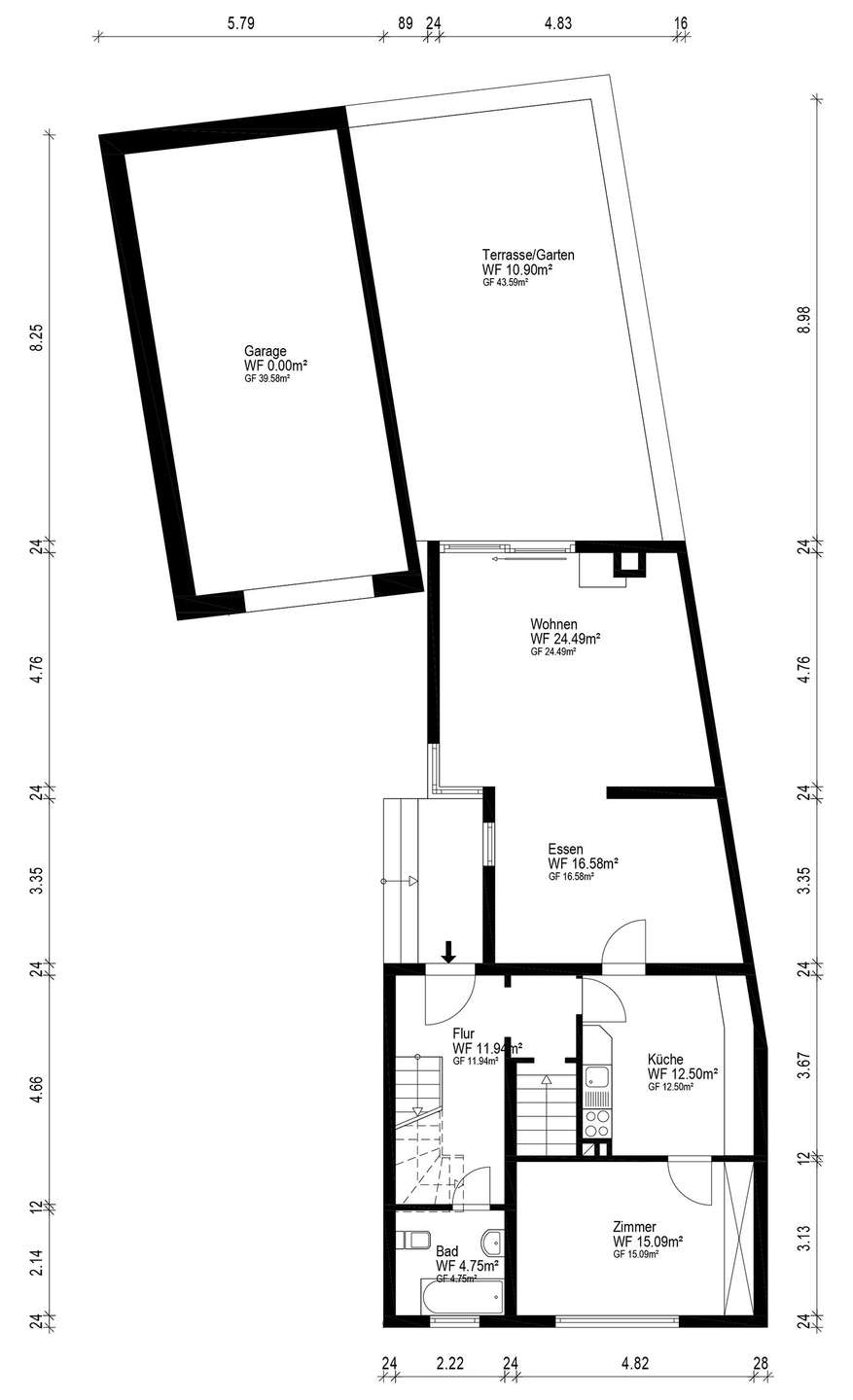 Erdgeschoss Einfamilienhaus Zwingenberg