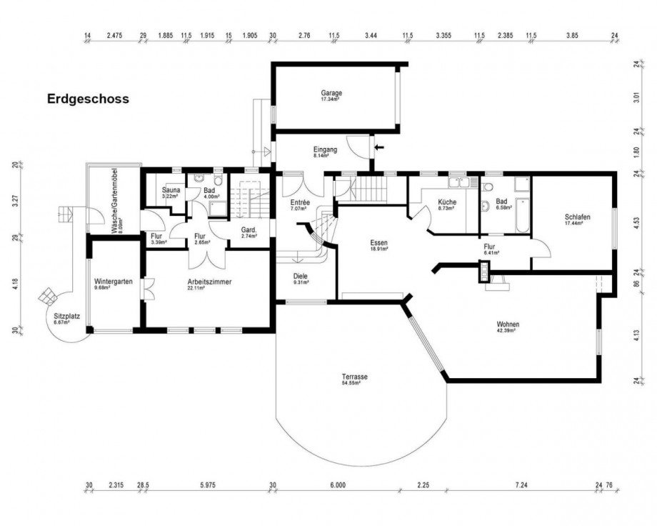Grundriss Villa Darmstadt