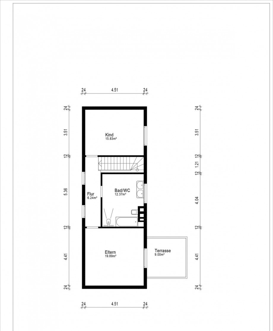 GR Obergeschoss Einfamilienhaus Bickenbach