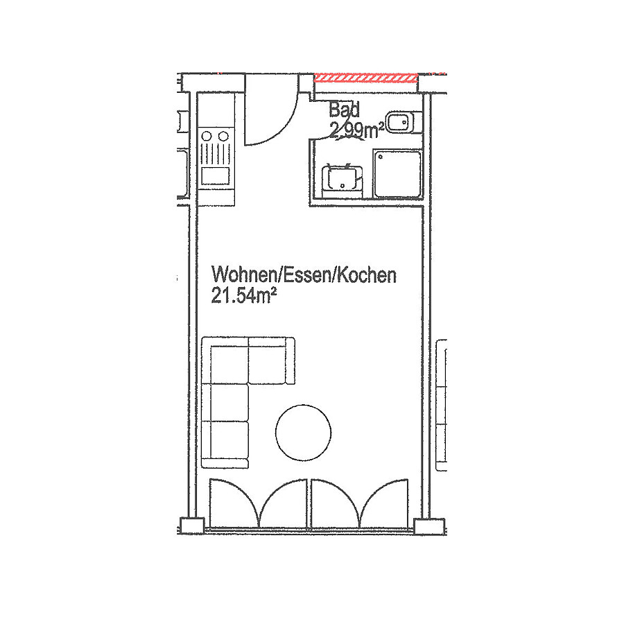 Grundriss Etagenwohnung Ginsheim-Gustavsburg