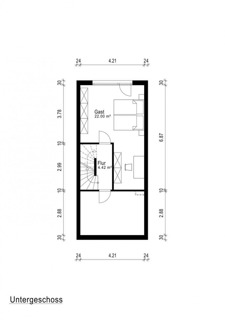 Grundriss UG Reihenmittelhaus Seeheim-Jugenheim