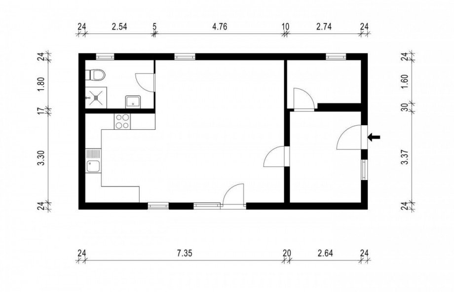 Grundriss Ferienhaus Reinheim